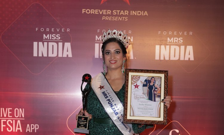 Mrs India 2022 Anshu Khanna state winner from Punjab