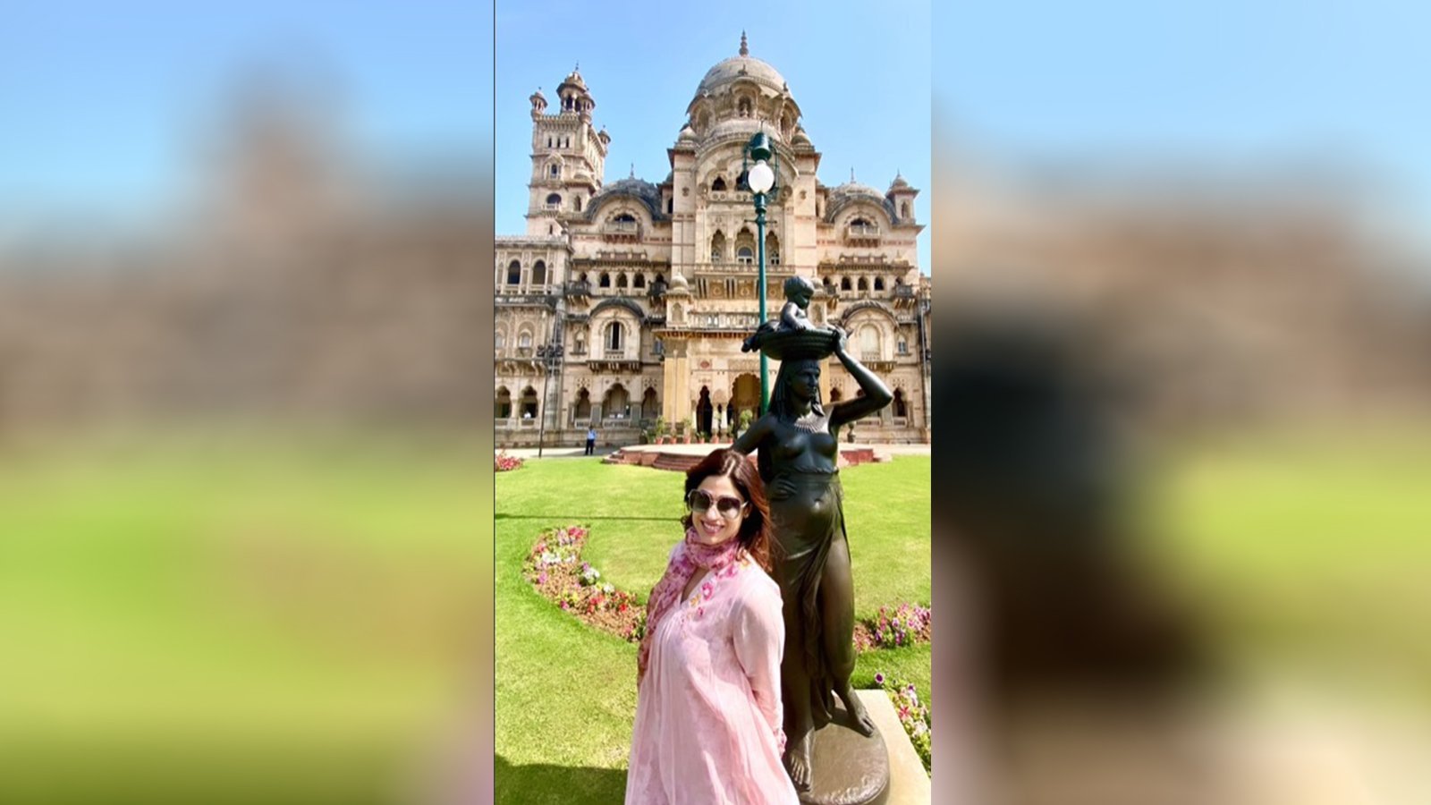 Shamita Shetty Unveils the Grandeur of Lakshmi Villa Palace