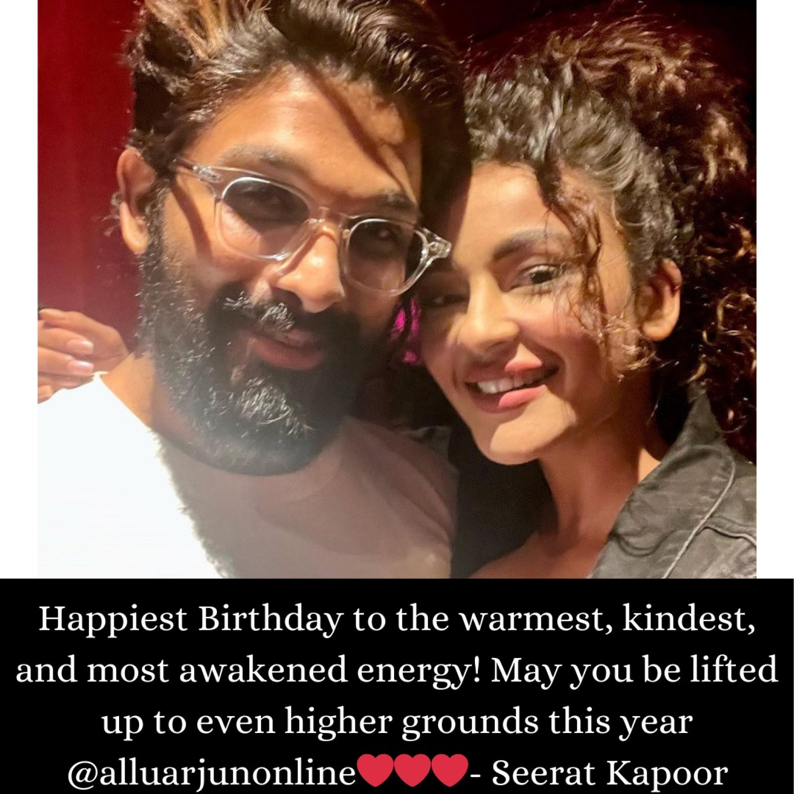 Happy Birthday Allu Arjun: Seerat Kapoor Sends Heartfelt Birthday Wishes For Dear Friend, The Megastar Allu Arjun On His 42nd Birthday