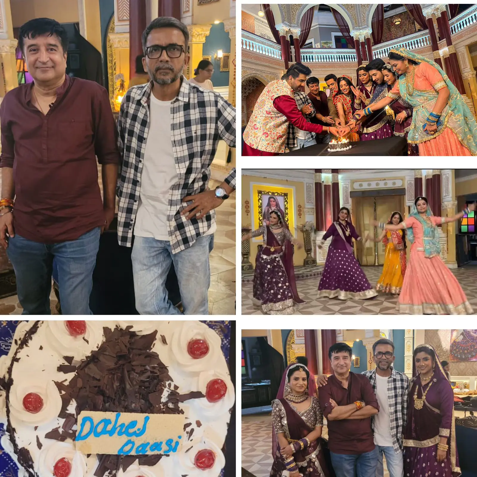 Cake Cutting and Media Interactions on the Set of Do Dooni 4 Films 'Dahej Daasi'