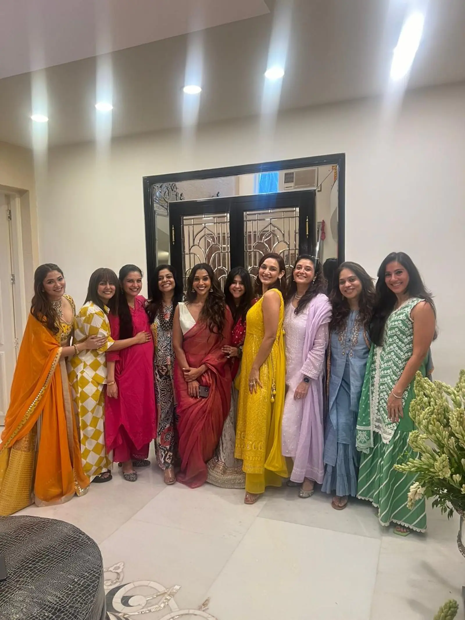 Nivedita Basu enjoys Ganpati festival lunch at Ekta Kapoor’s house, meets her gal pals