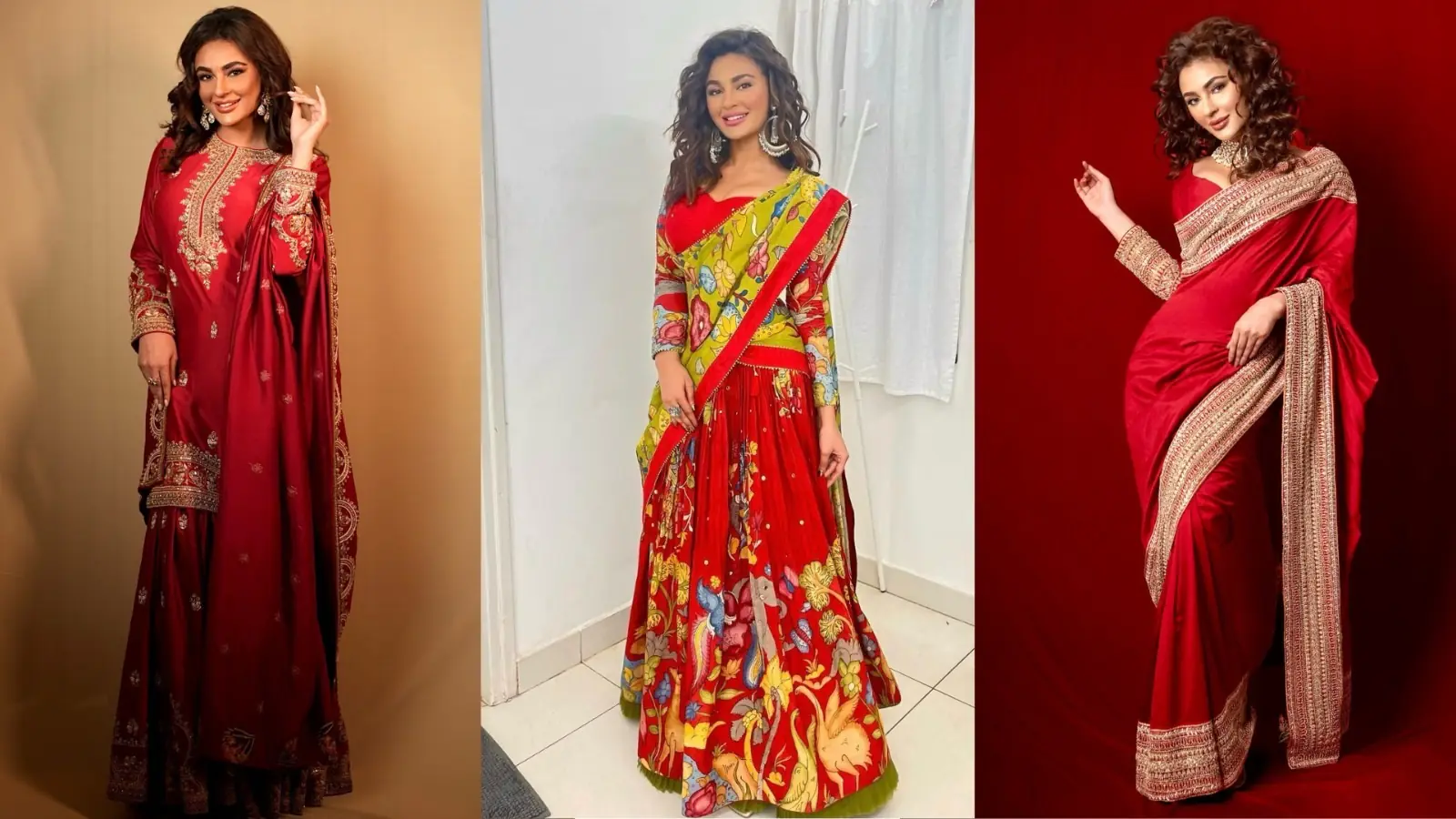 Take Navratri Fashion Cues from Seerat Kapoor's Top 3 Red Hot Desi Girl Outfits!